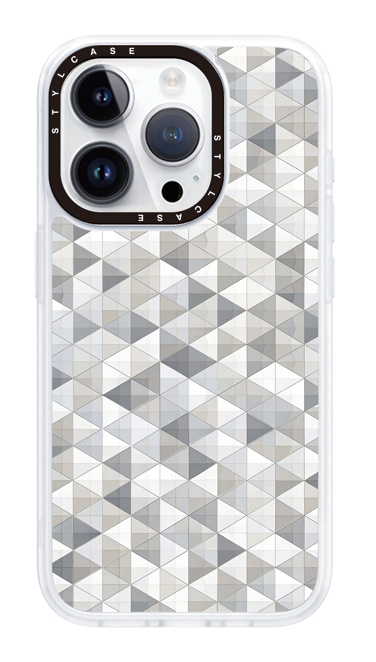 Grey Triangles Phone Case