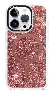Rose Gold Glitter MagSafe Phone Case